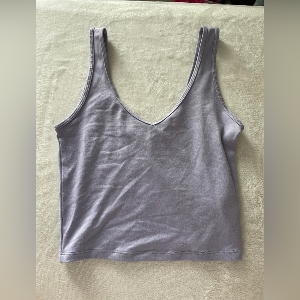 Hollister Purple Fitted Crop Tank Top